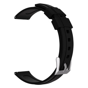 Silicone Strap, black, without a watch, 3/4 front view