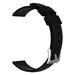 Bracelet montre 14mm silicone - universel (noir)