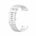 Bracelet montre 18mm silicone - universel (blanc)