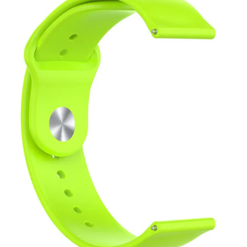 Silicone Sport Strap, light green, without a watch, 3/4 front view