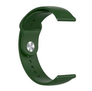 Silicone Sport Strap, army green, without a watch, 3/4 front view