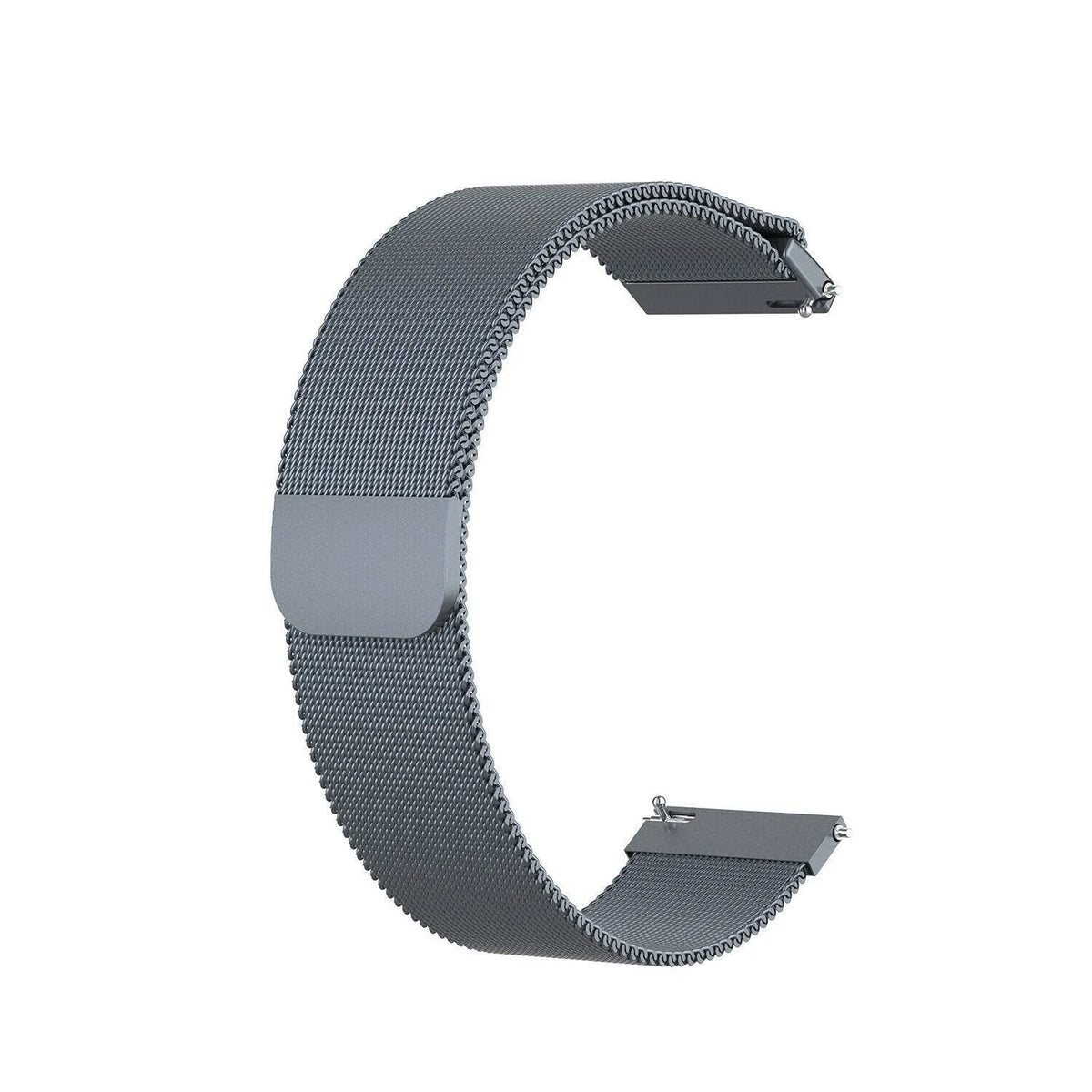 Milanese Strap, grey, without a watch, 3/4 front view