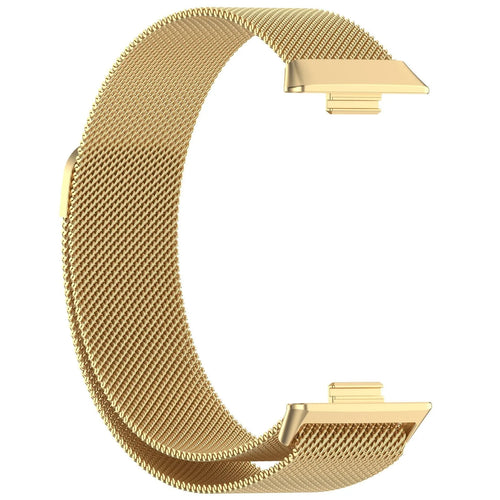Milanese Strap, gold, without a watch, 3/4 front view