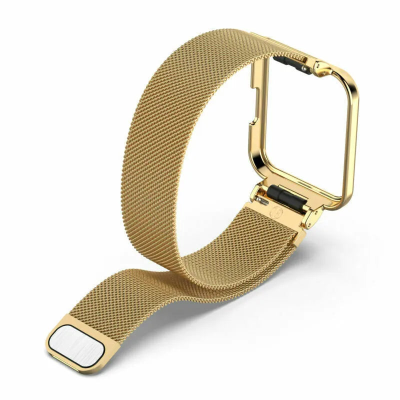Milanese Strap, gold, without a watch, 3/4 front view