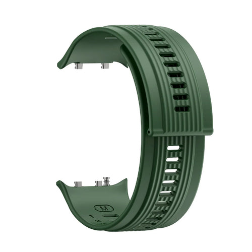 Silicone Strap, green, without a watch, 3/4 front view