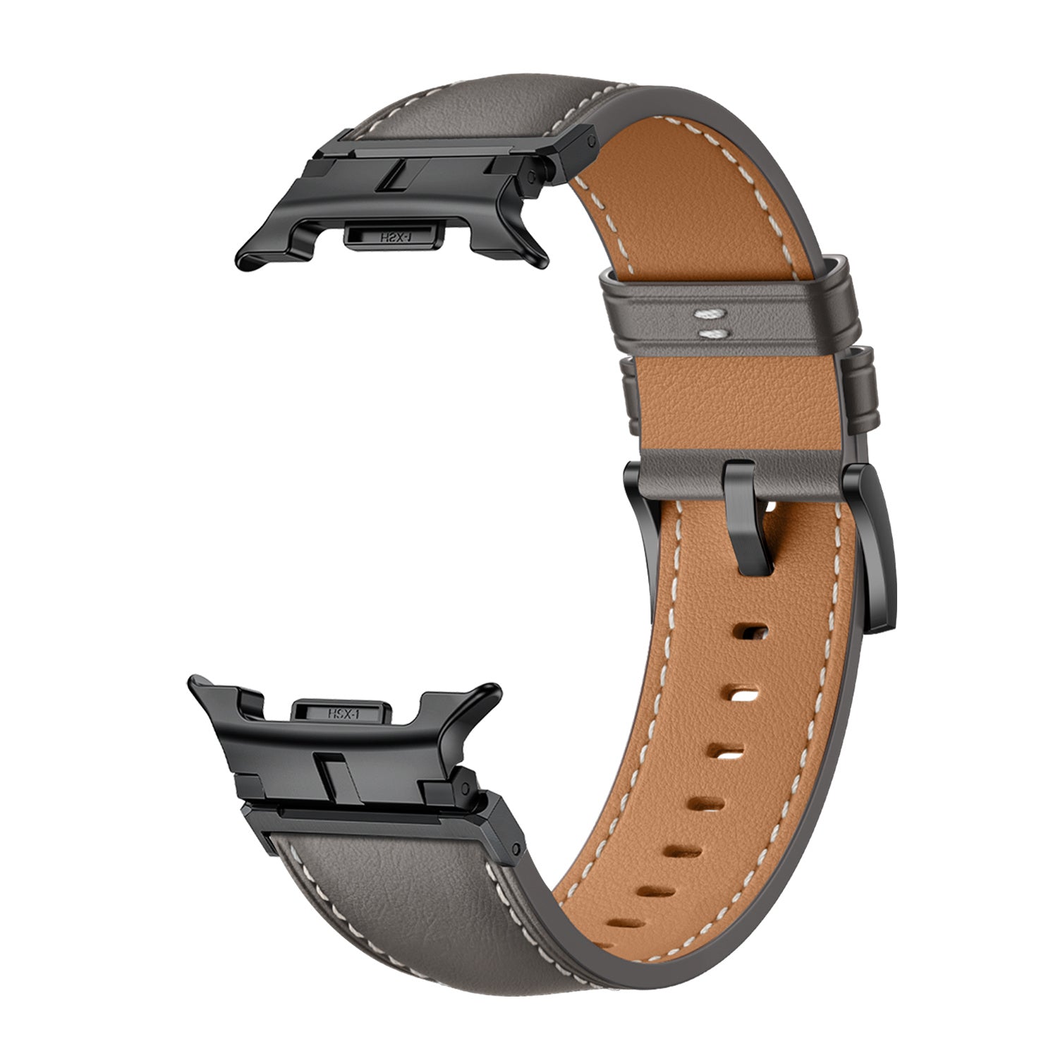 Bracelet cuir Premium Samsung Galaxy Watch 8 Classic (gris)