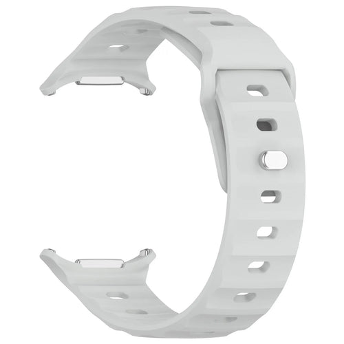 Outdoor Silicone Strap, grey, without a watch, 3/4 front view