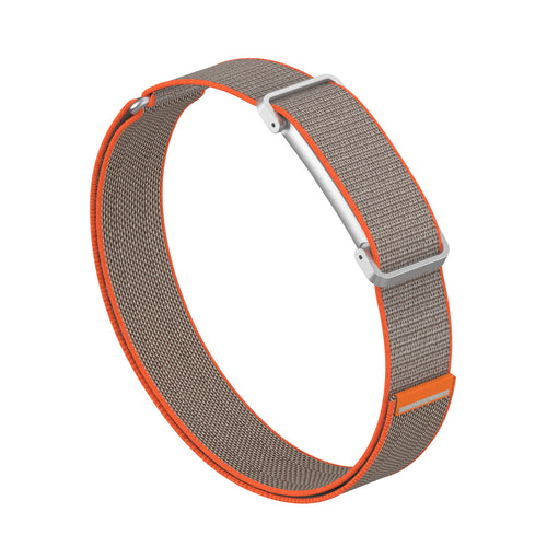 Biceps nylon bracelet Fitbit Air (gris/orange)