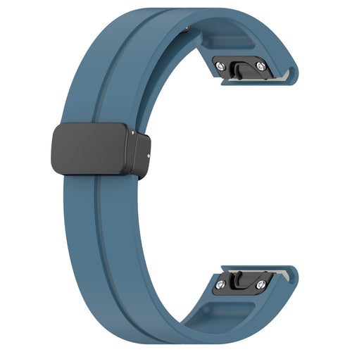 Garmin Instinct D-Buckle Silicone Strap (Grey-Blue)