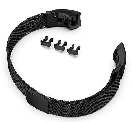 Milanese Strap, black, without a watch, 3/4 front view