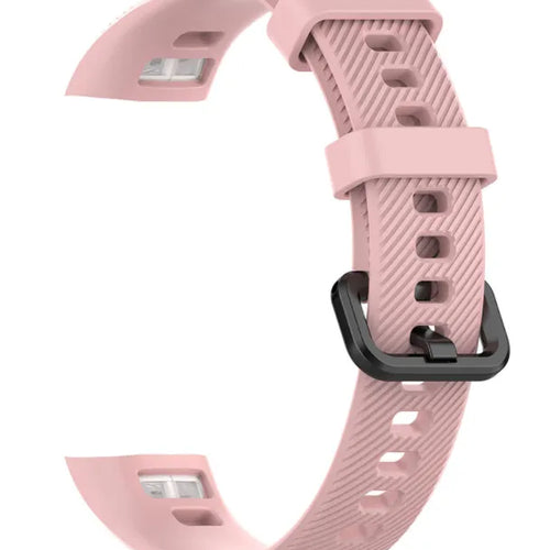 Silicone Strap, pink, without a watch, 3/4 front view