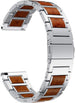 Bracelet bois/acier Gard Pro Health Smartwatch 2+ (argent)