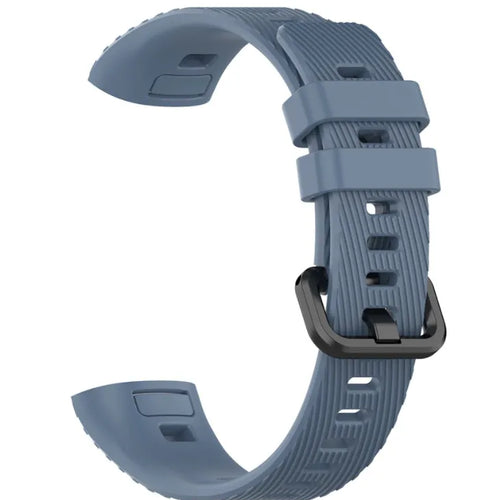 Silicone Strap, grey-blue, without a watch, 3/4 front view