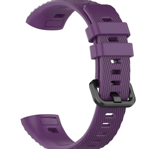 Silicone Strap, purple, without a watch, 3/4 front view