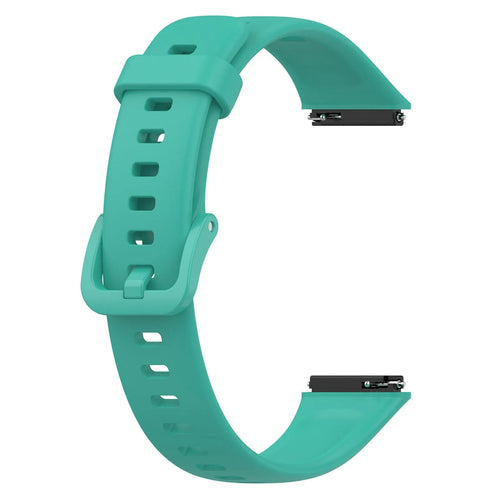 Silicone Strap, aqua, without a watch, 3/4 front view