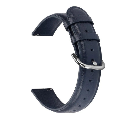 Leather Strap, dark blue, without a watch, 3/4 front view