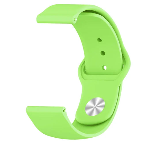 Silicone Sport Strap, light green, without a watch, 3/4 front view