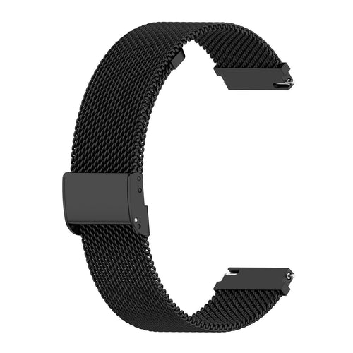 Milanese Strap, black, without a watch, 3/4 front view