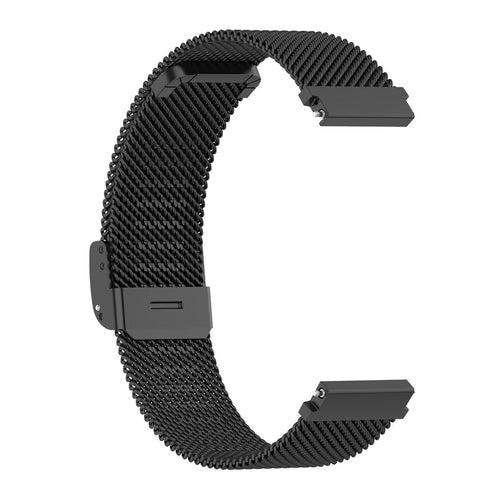 Milanese Strap, black, without a watch, 3/4 front view