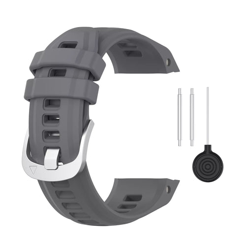 Silicone Strap, dark grey, without a watch, 3/4 front view
