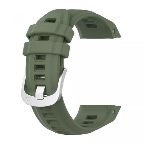 Silicone Strap, dark green, without a watch, 3/4 front view