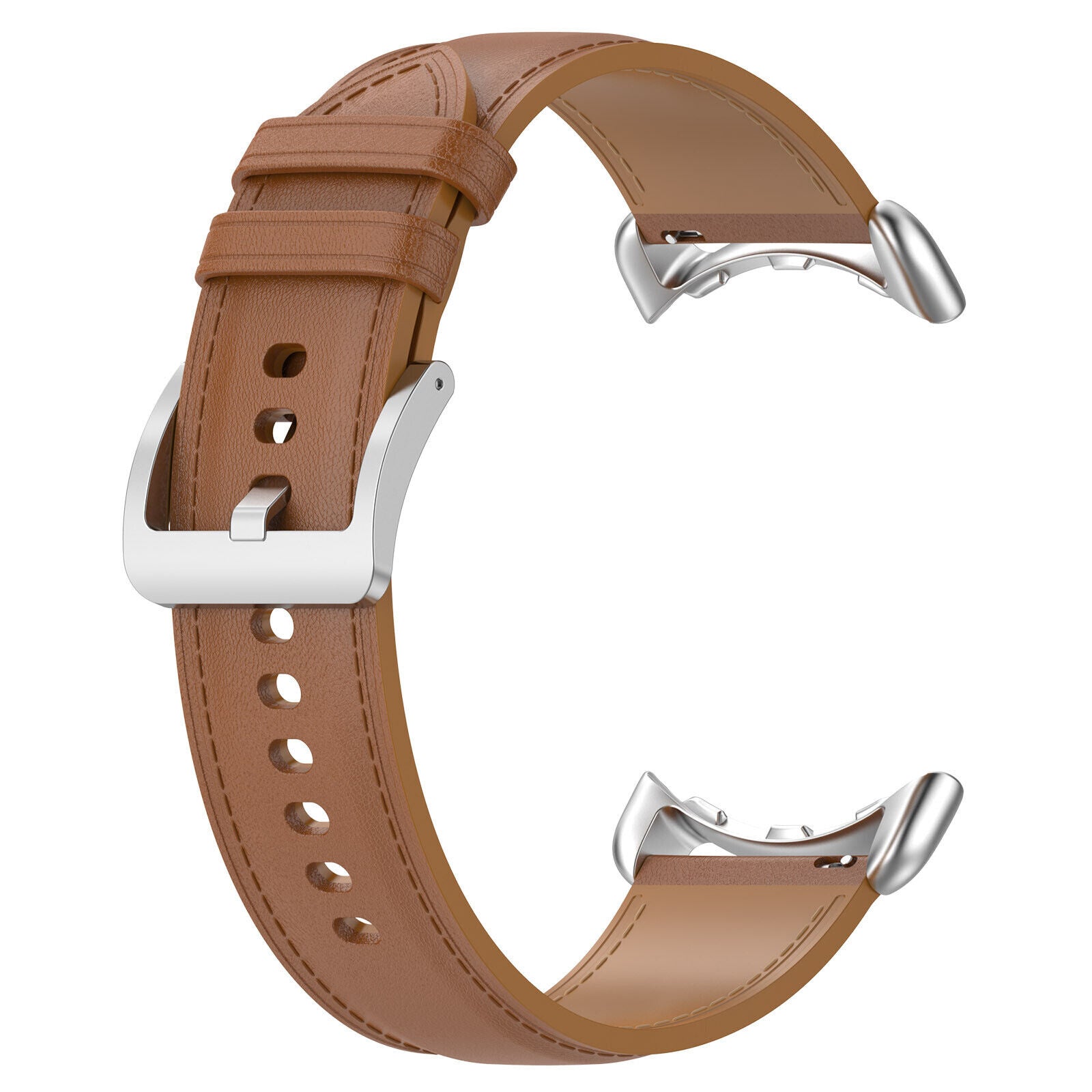 Bracelet cuir Google Pixel Watch 4 - 41mm (marron)