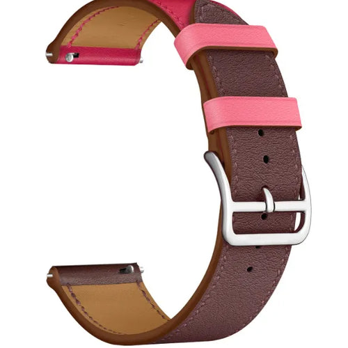 Bracelet cuir Duo Coros Apex 2 Pro (rose brillante/rouge/marron)