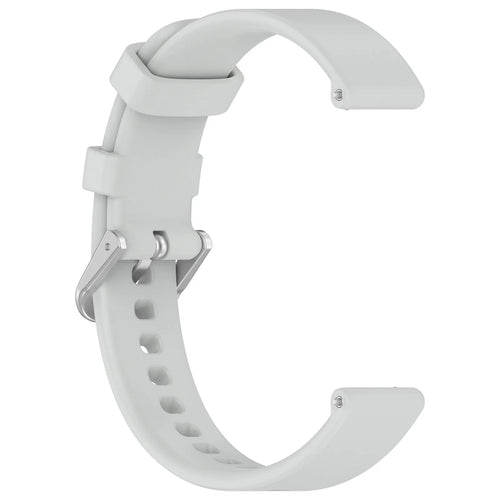 Bracelet silicone classique Pebble Round 2 - 14mm (gris clair)