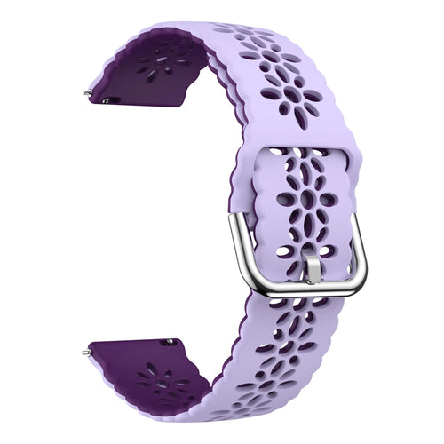 Bracelet de silicone avec relief Coros Pace 2 (lila/violet)