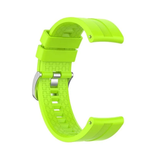 Silicone Strap 'Extreme', lime, without a watch, 3/4 front view