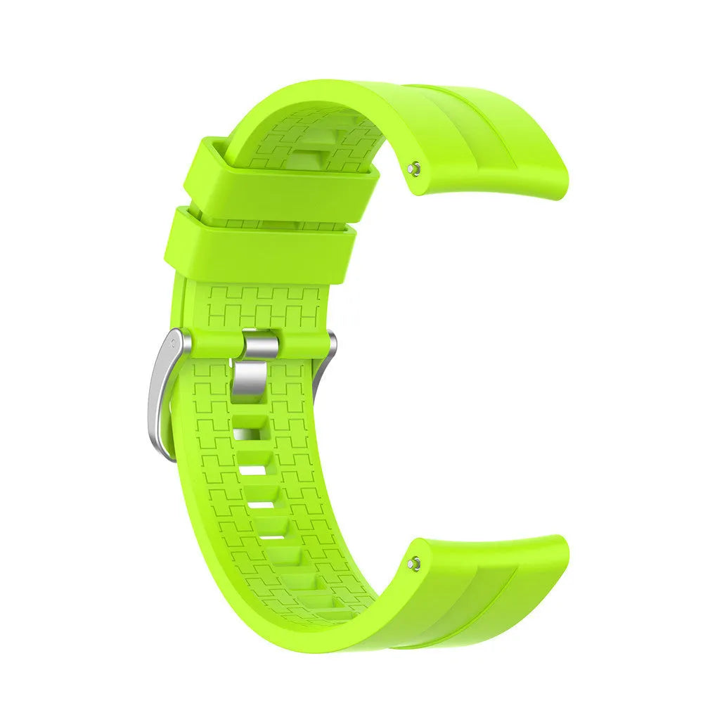 Silicone Strap 'Extreme', lime, without a watch, 3/4 front view