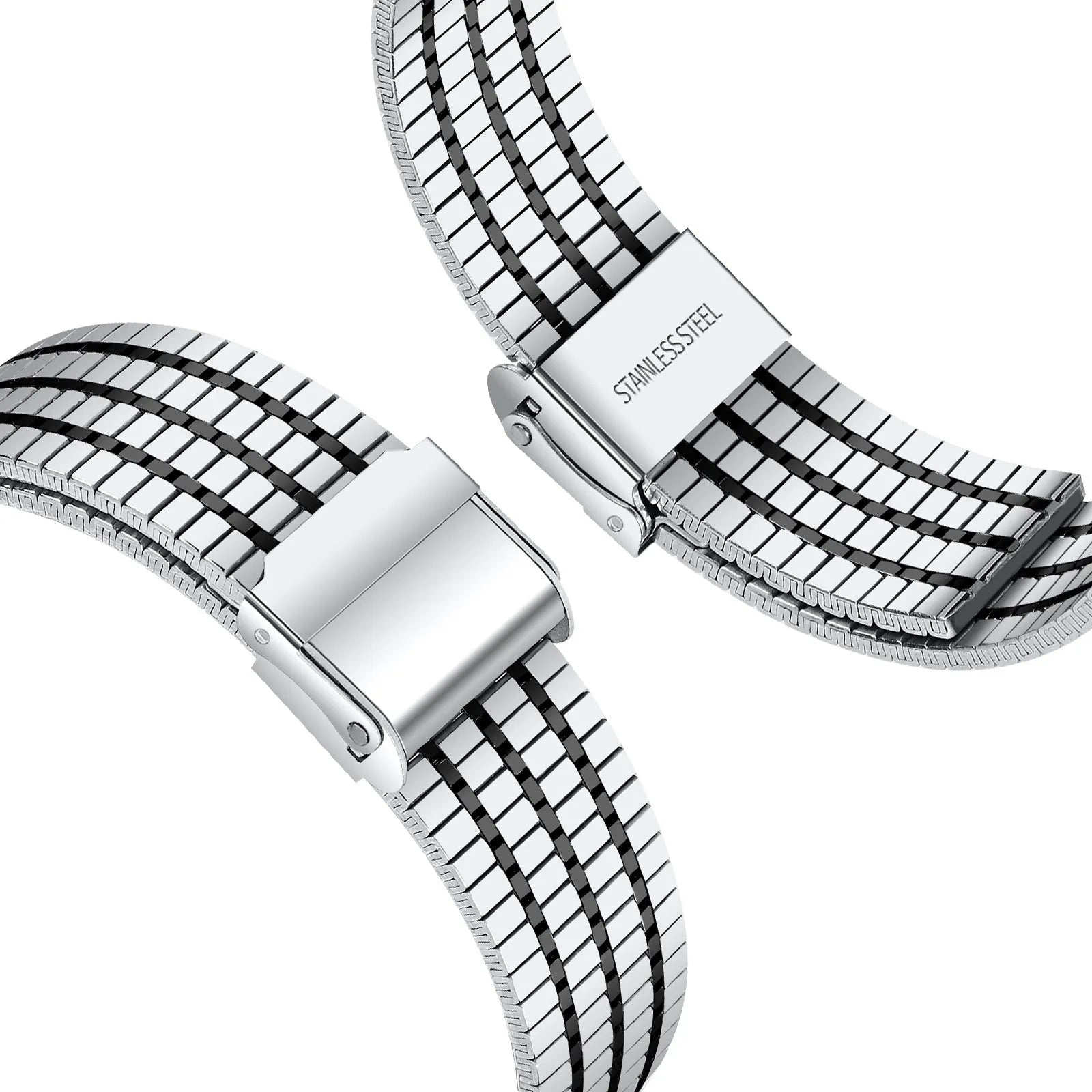 Bracelet acier fine Polar Vantage V3 (argent/noir)