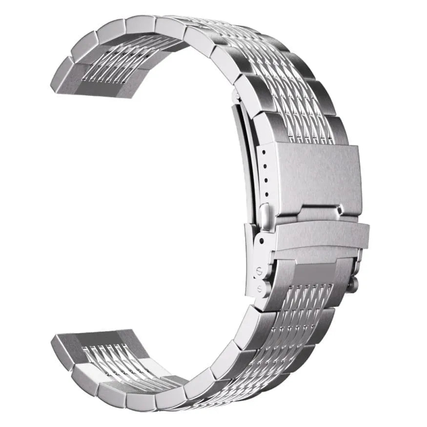 Bracelet acier avec maillons Premium Oppo Watch X2 (argenté)