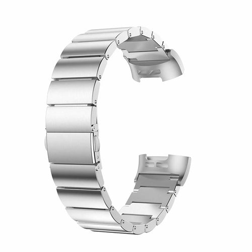 Metal Strap, silver, without a watch, 3/4 front view