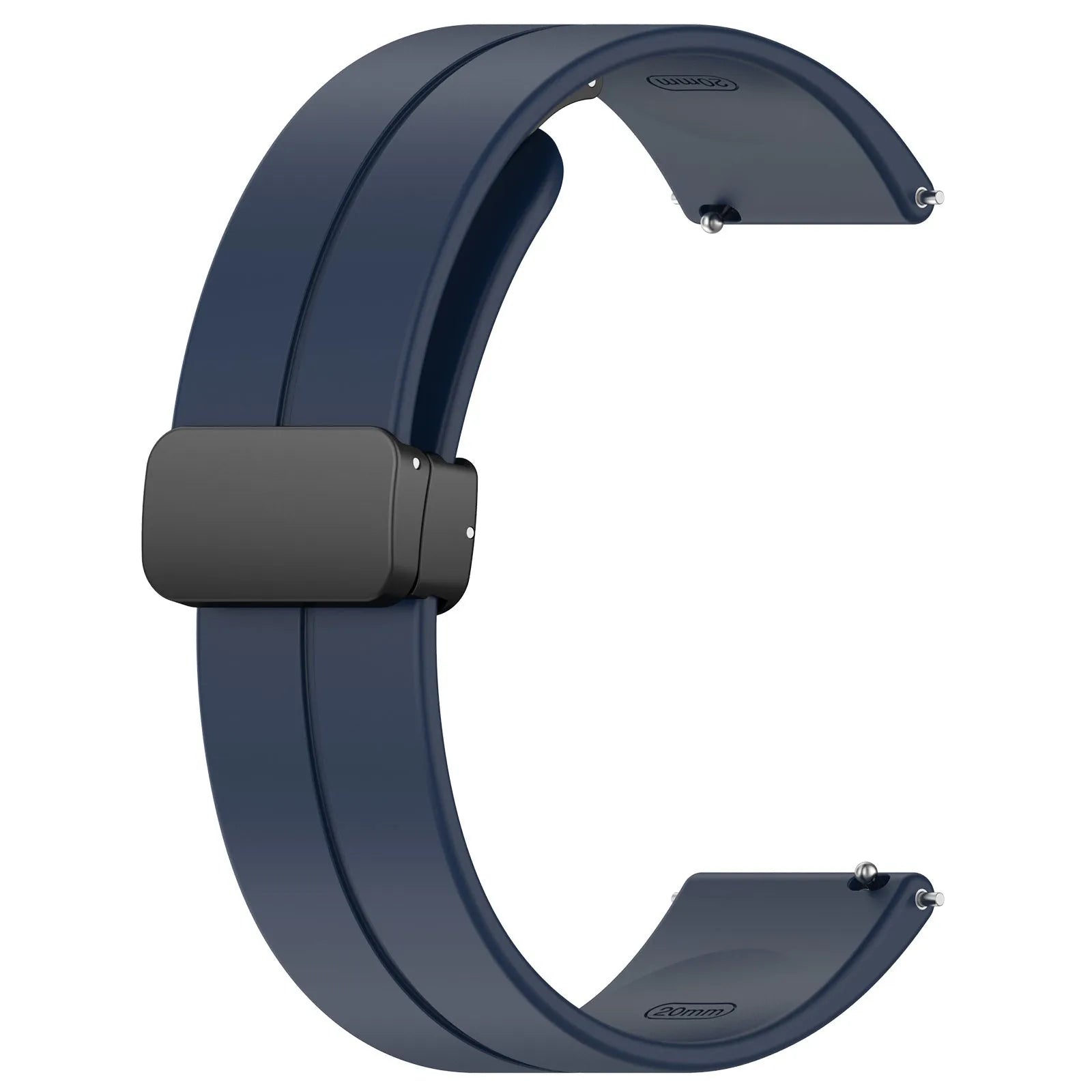 Bracelet silicone avec boucle Amazfit Bip U (Pro) (bleu foncé)