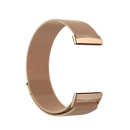 Milanese Strap, rose gold, without a watch, 3/4 front view