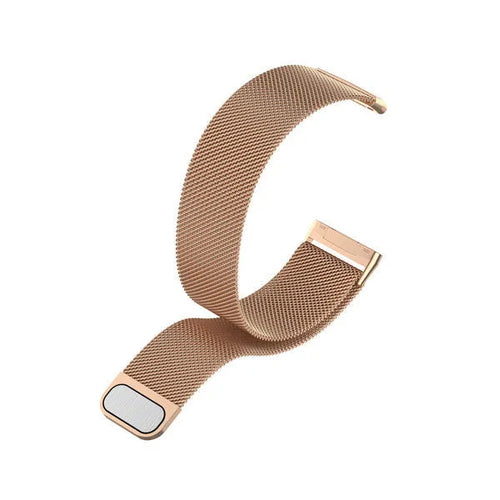 Milanese Strap, rose gold, without a watch, 3/4 front view