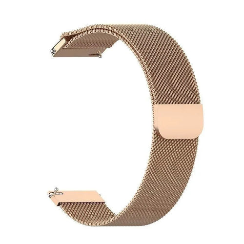 Milanese Strap, rose gold, without a watch, 3/4 front view