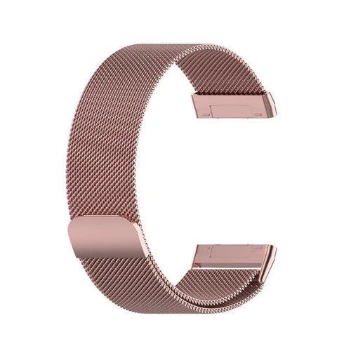 Milanese Strap, pink, without a watch, 3/4 front view