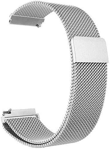 Milanese Strap, silver, without a watch, 3/4 front view