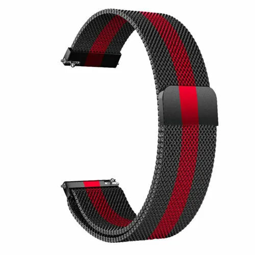 Polar Street X Milanese Strap (Black/Red)