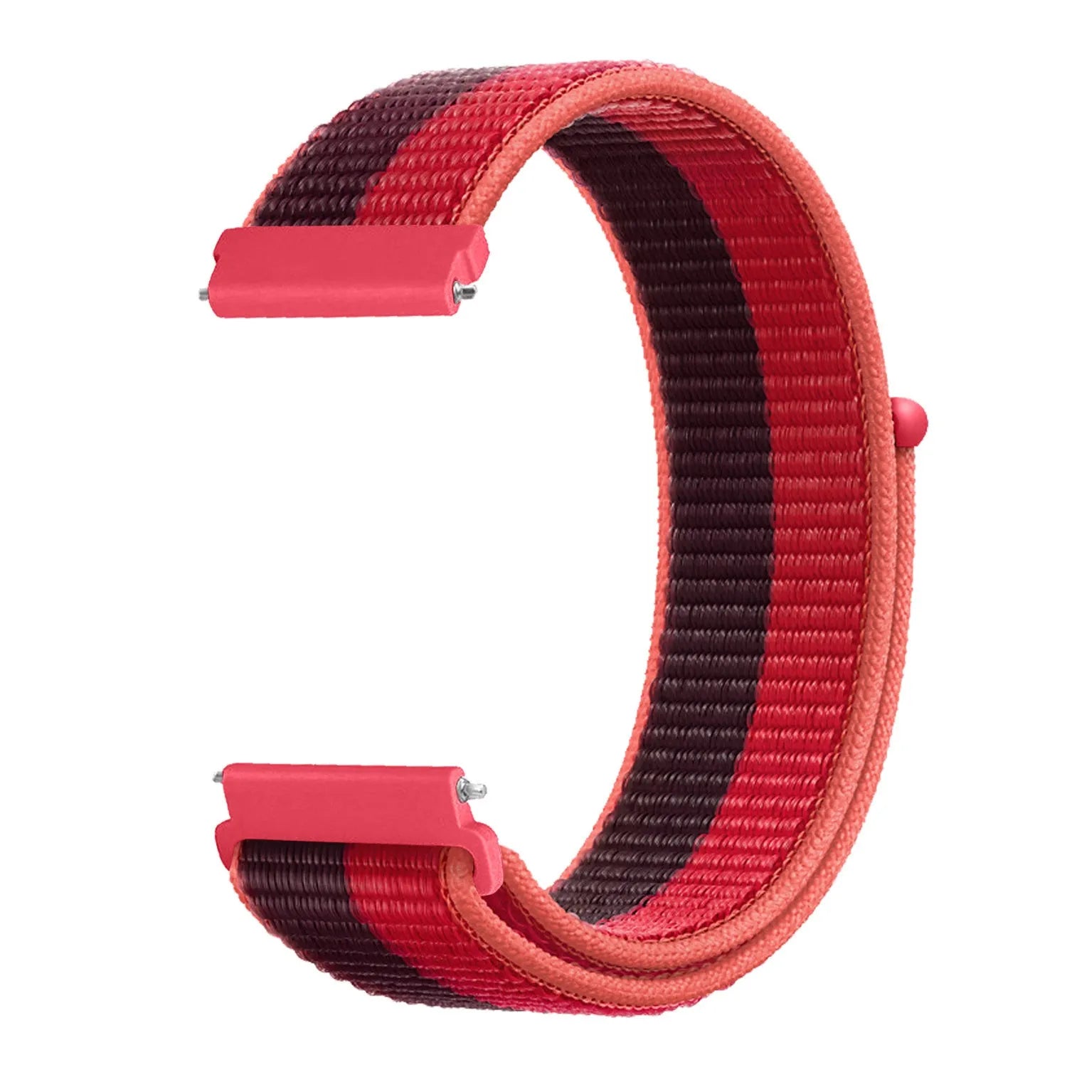 Nylon Strap, cherry magenta, without a watch, 3/4 front view