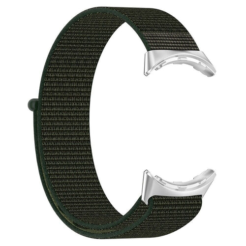 Nylon Strap, green, without a watch, 3/4 front view