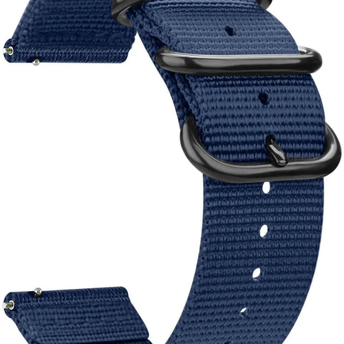 Bracelet nylon avec boucle Amazfit Bip 3 (Pro) (bleu)