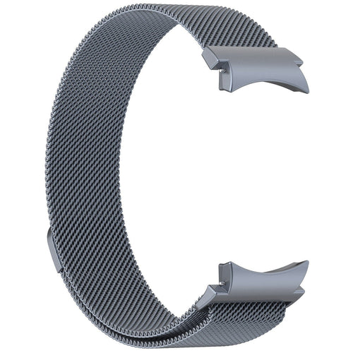 Milanese Strap 'One Push', space grey, without a watch, 3/4 front view