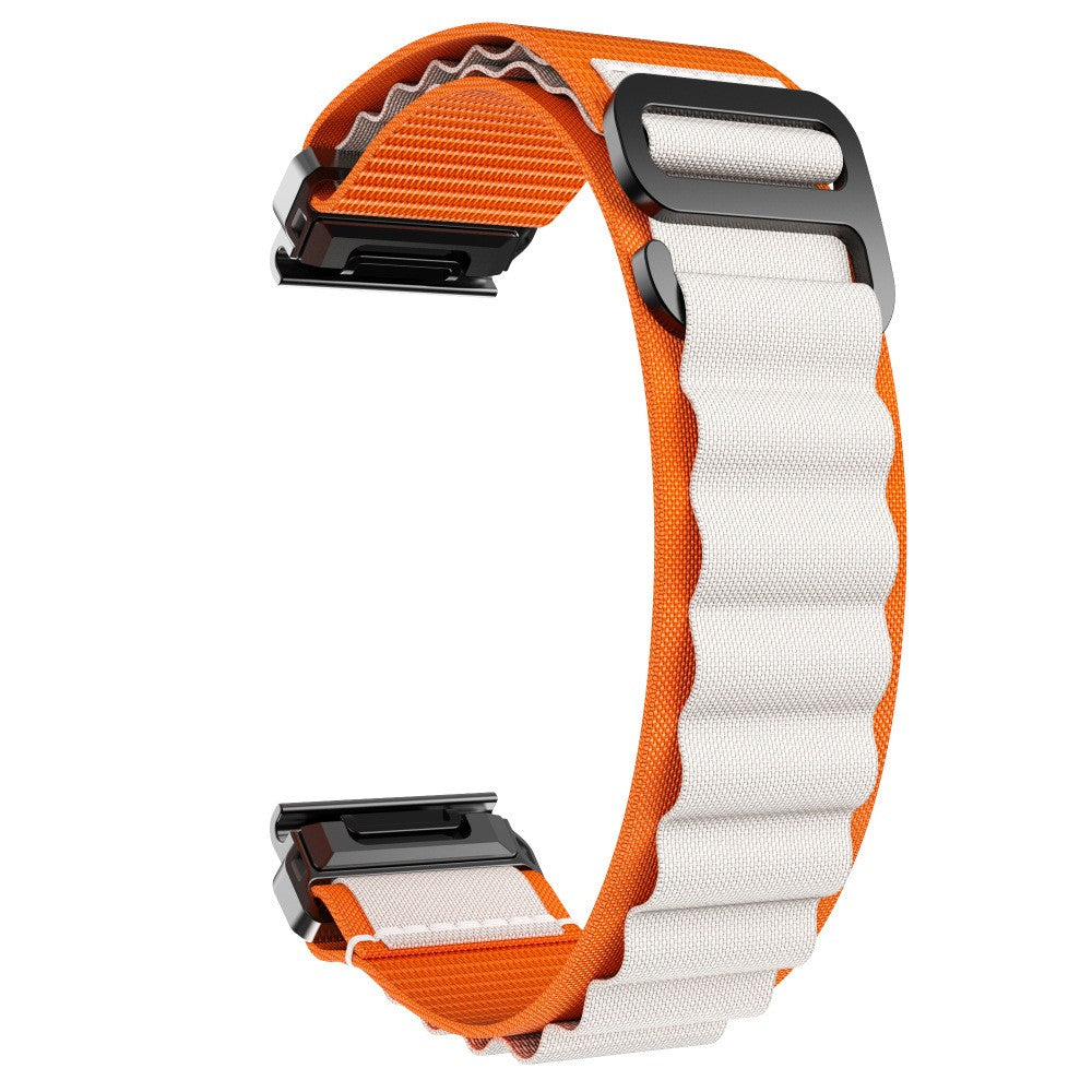 Bracelet Alpine nylon Garmin Fenix 6 (orange/beige)