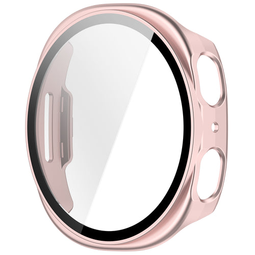 Coque rigide avec vitre Samsung Galaxy Watch 8 - 40mm / 9 - 40mm (rose)