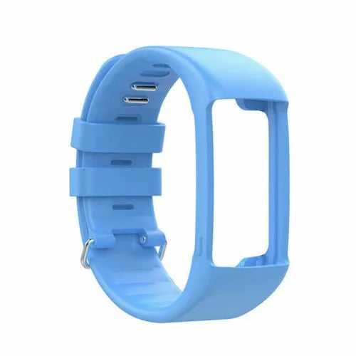 Silicone Strap, light blue, without a watch, 3/4 front view