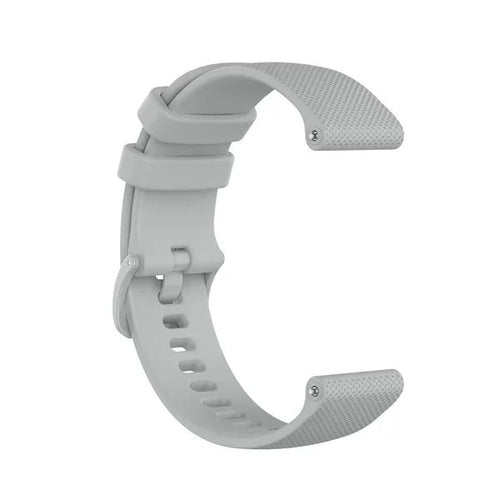 Premium Silicone Strap, grey, without a watch, 3/4 front view