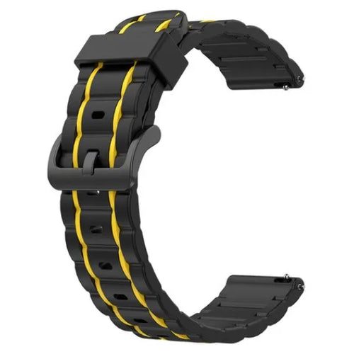 Bracelet sport avec boucle Withings Steel HR Sport (noir/jaune)